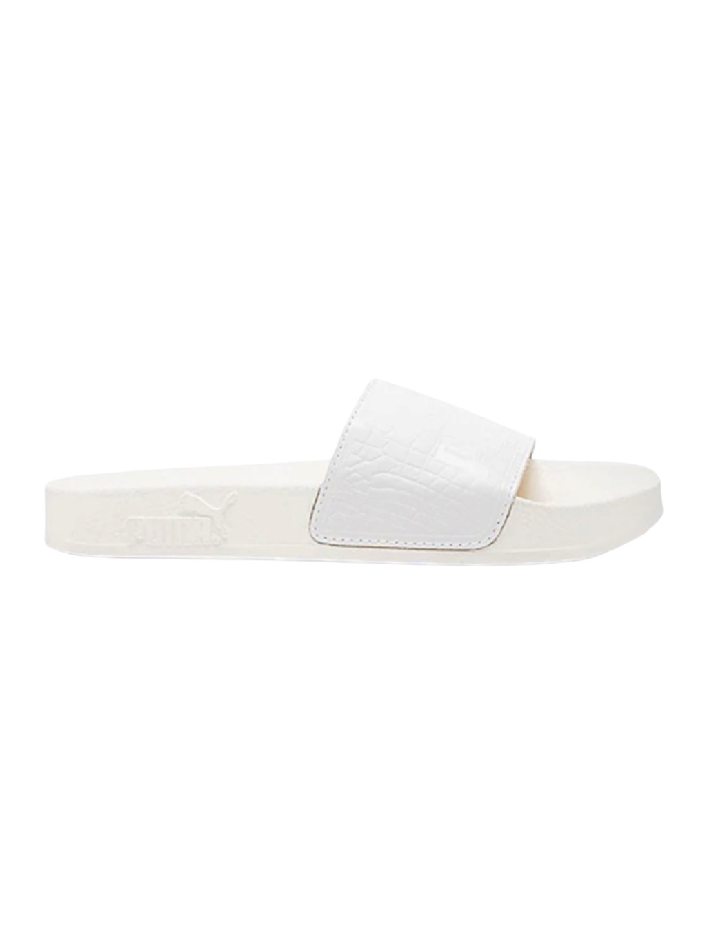 Nwt Puma Select X Vashtie Top Slide White Gold Leather Sandals 11.5